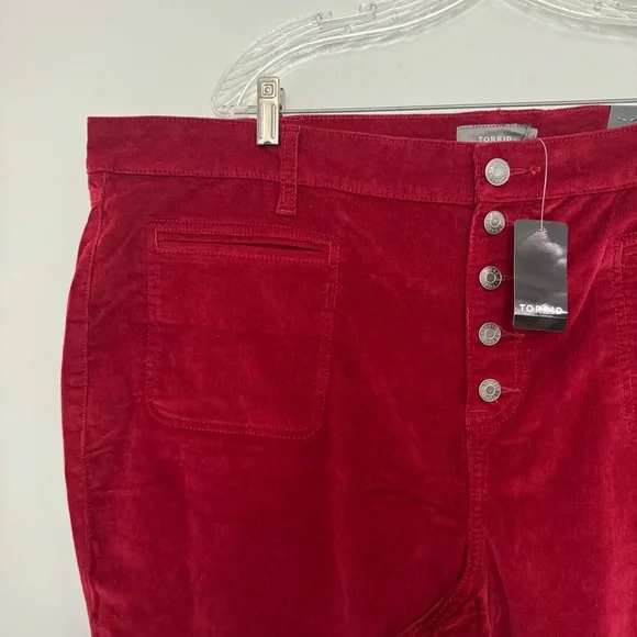 Torrid Red Boot Cut Pants - Picture 3 of 9